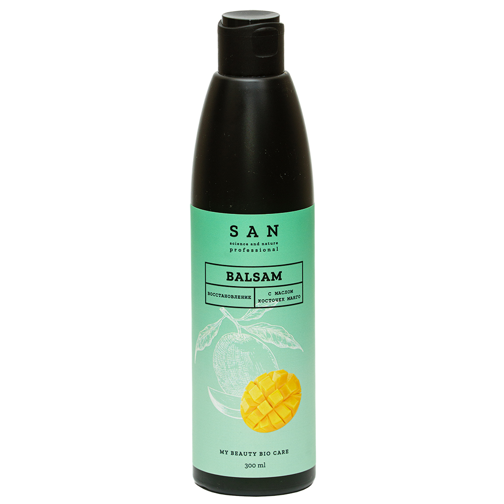 Бальзам для волос SAN Professional Бальзам восстанавливающий с маслом косточек манго 300мл