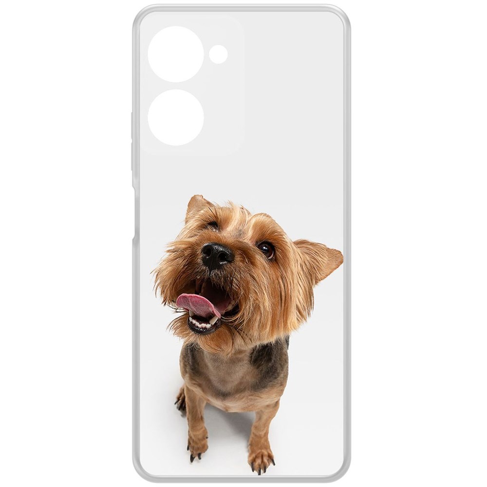

Чехол-накладка Krutoff Clear Case Йоркширский терьер для Realme 10 Pro, Прозрачный