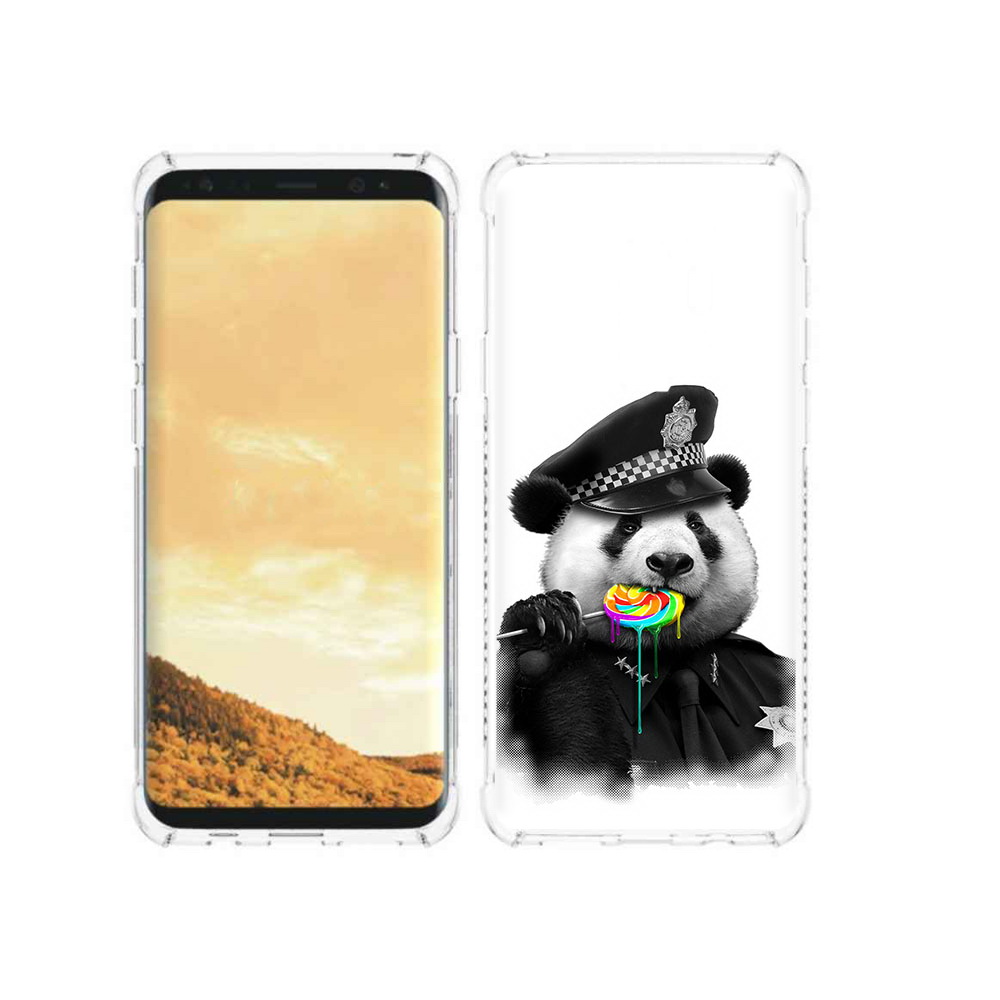 

Чехол MyPads Tocco для Samsung Galaxy S9 Панда полиция (PT98329.588.130), Прозрачный, Tocco