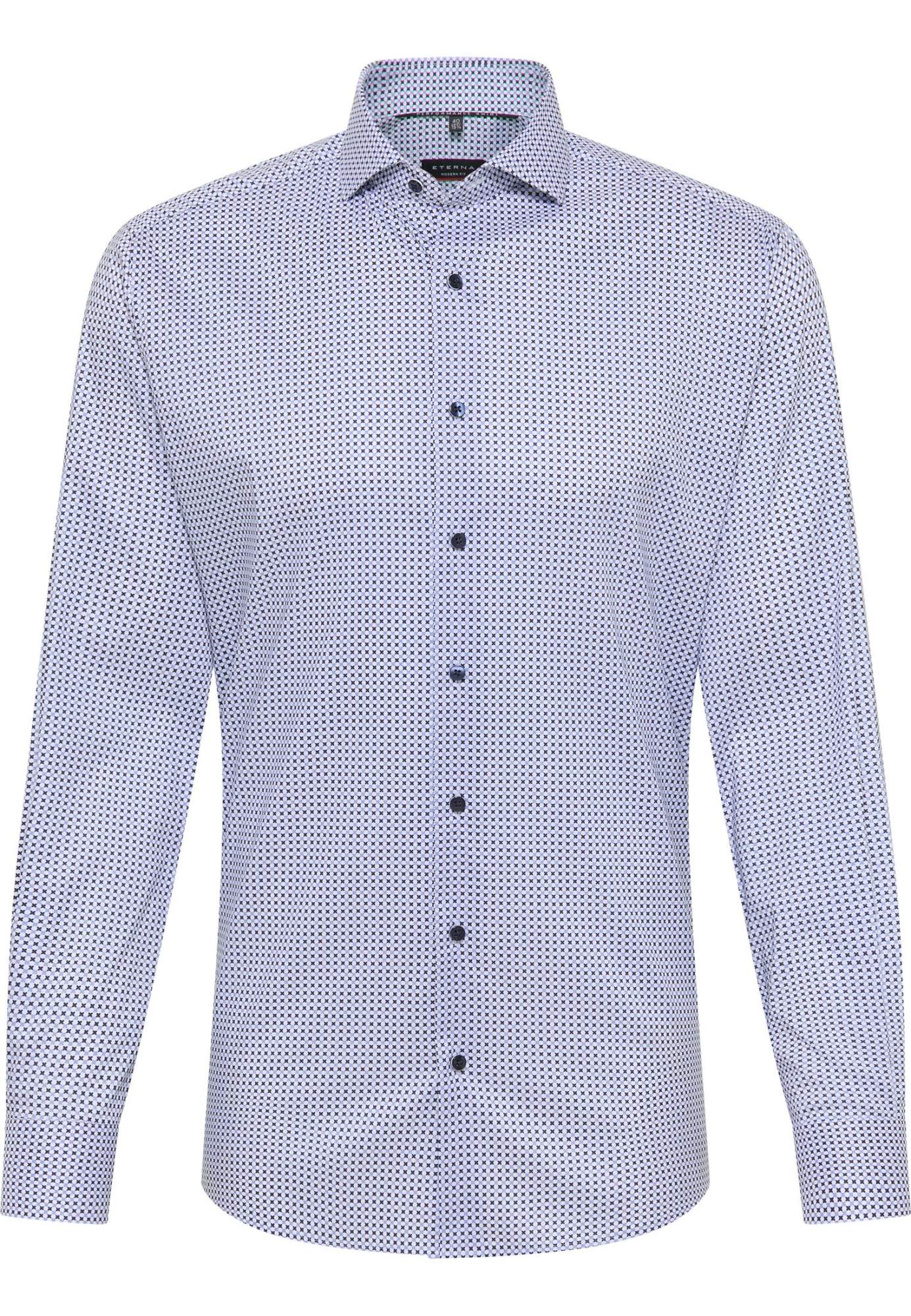 Рубашка мужская ETERNA 4176-17-X17V голубая 41