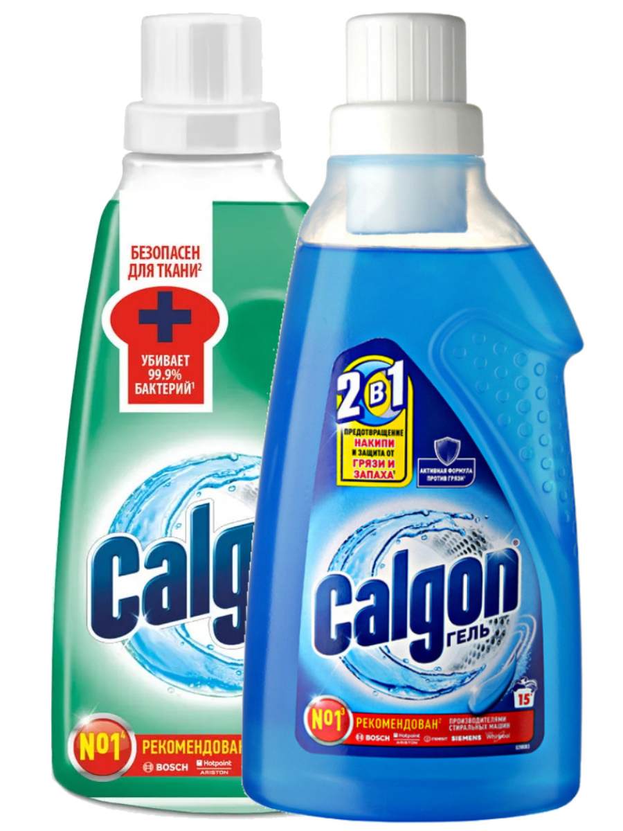 Набор Гелей Calgon для cмягчения воды и предотвращения накипи Антибактериальный + Gel 3в1