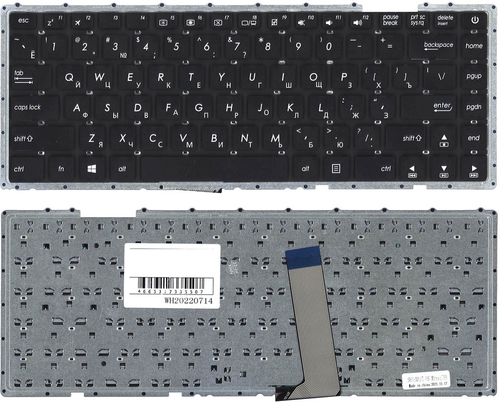 

Клавиатура для Asus X442 X442UA черная