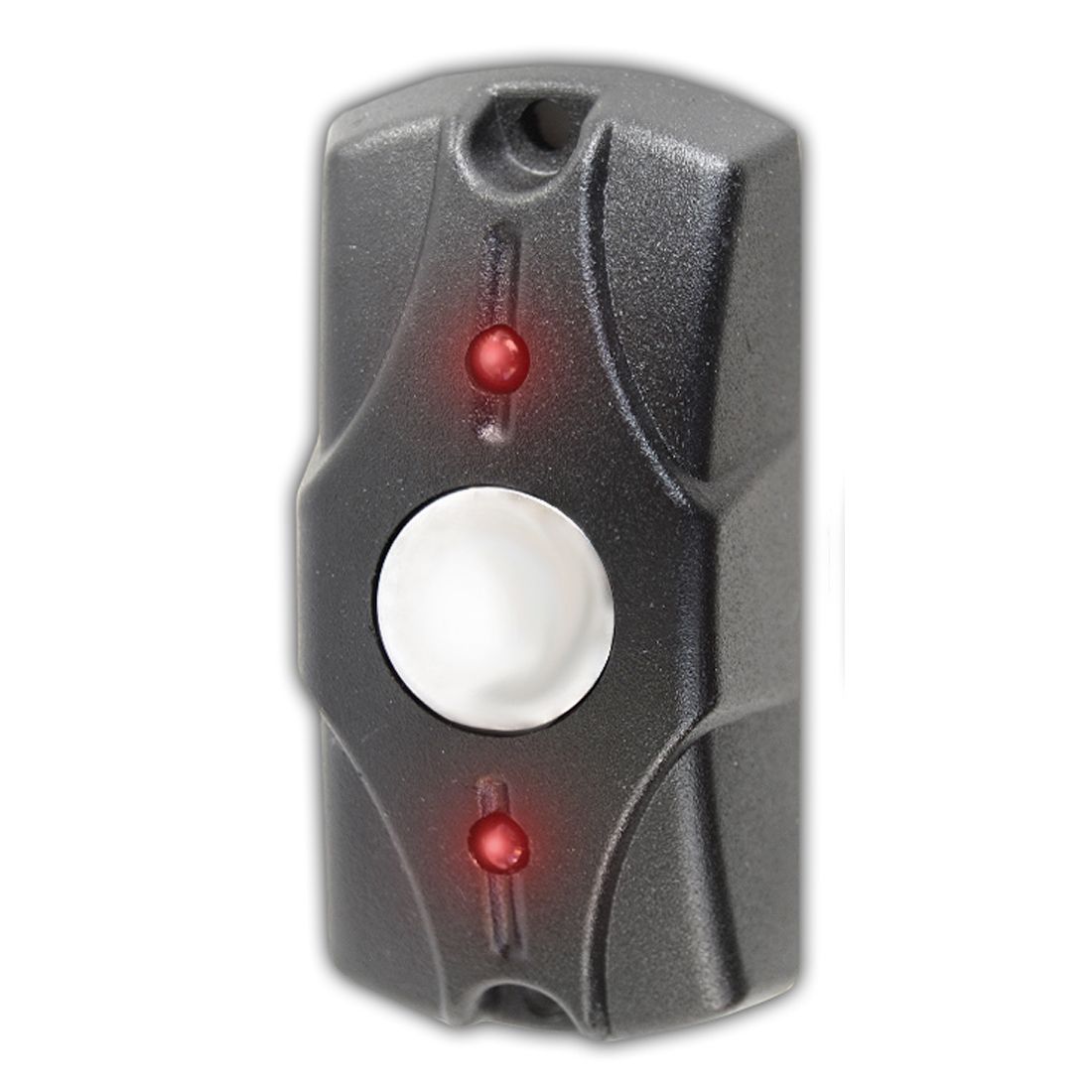 Кнопка выхода Олевс Циклоп (черная) накладная, с индикацией, металлическая, уличная