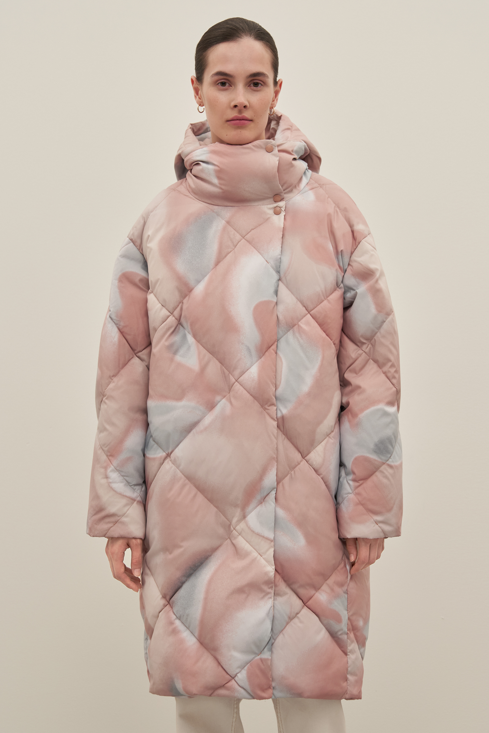 Пуховик-пальто женский Finn Flare FAD11002 розовый S