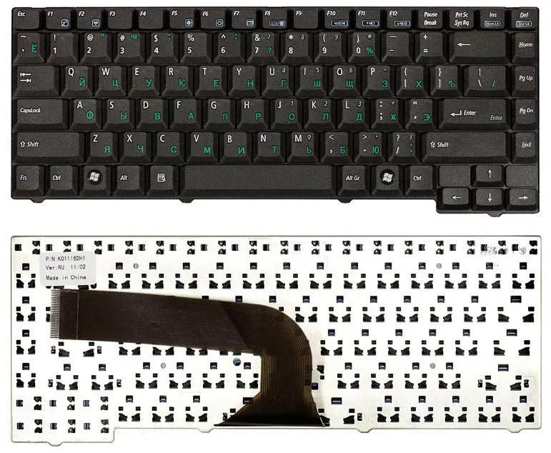 

Клавиатура для Asus Z94, A9T, X50, X51, X58 Series, p/n: 9J.N0D82.00R, 04-NF01KUS00-1, 04G