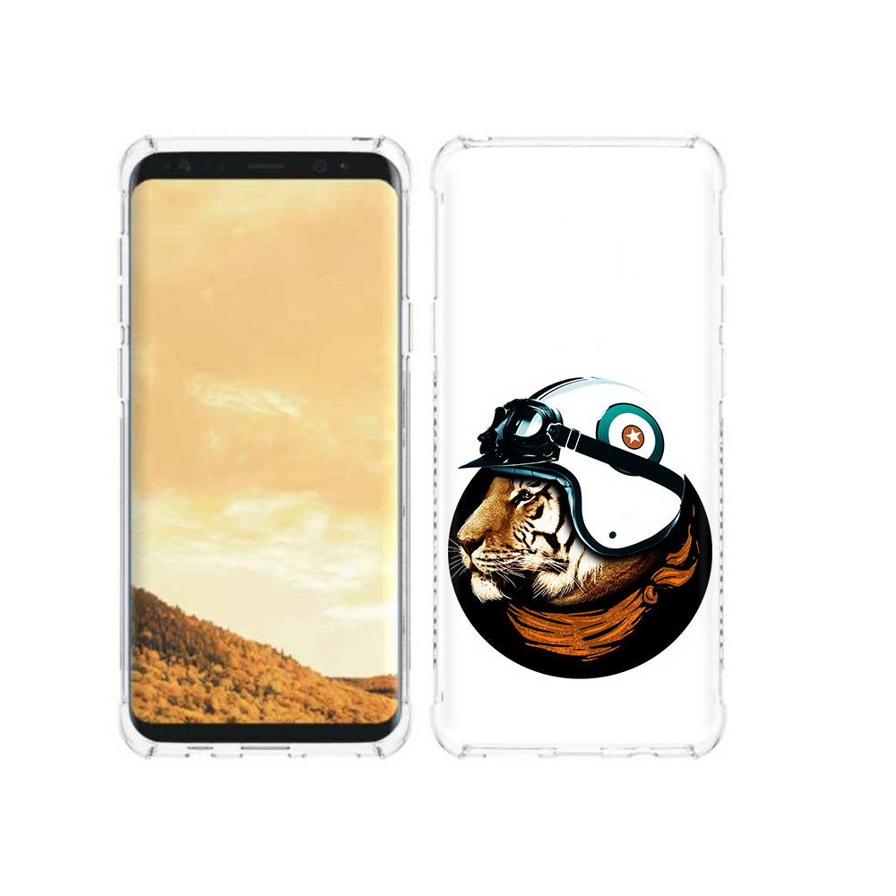 

Чехол MyPads Tocco для Samsung Galaxy S9 Тигр в шлеме (PT98329.588.171), Прозрачный, Tocco