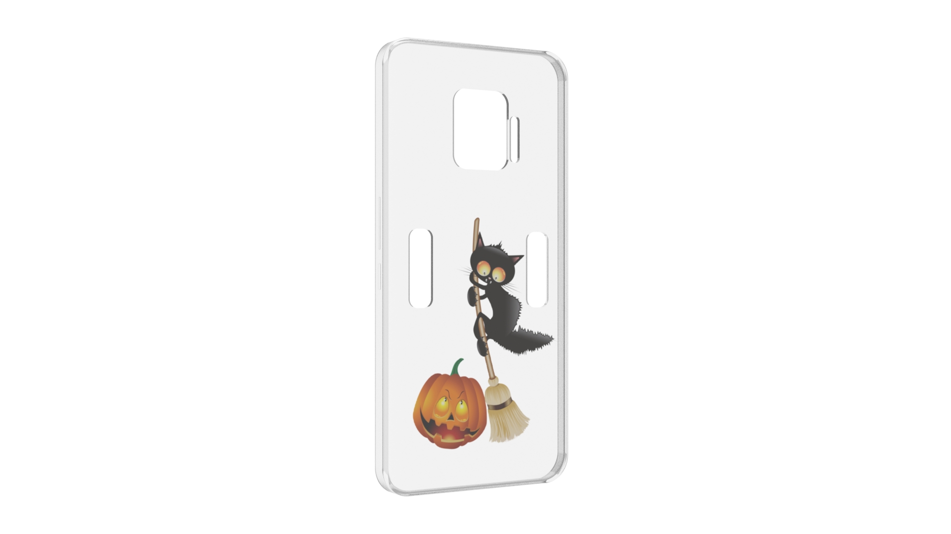Чехол MyPads хэлуинский котик для ZTE Nubia Red Magic 7 Pro