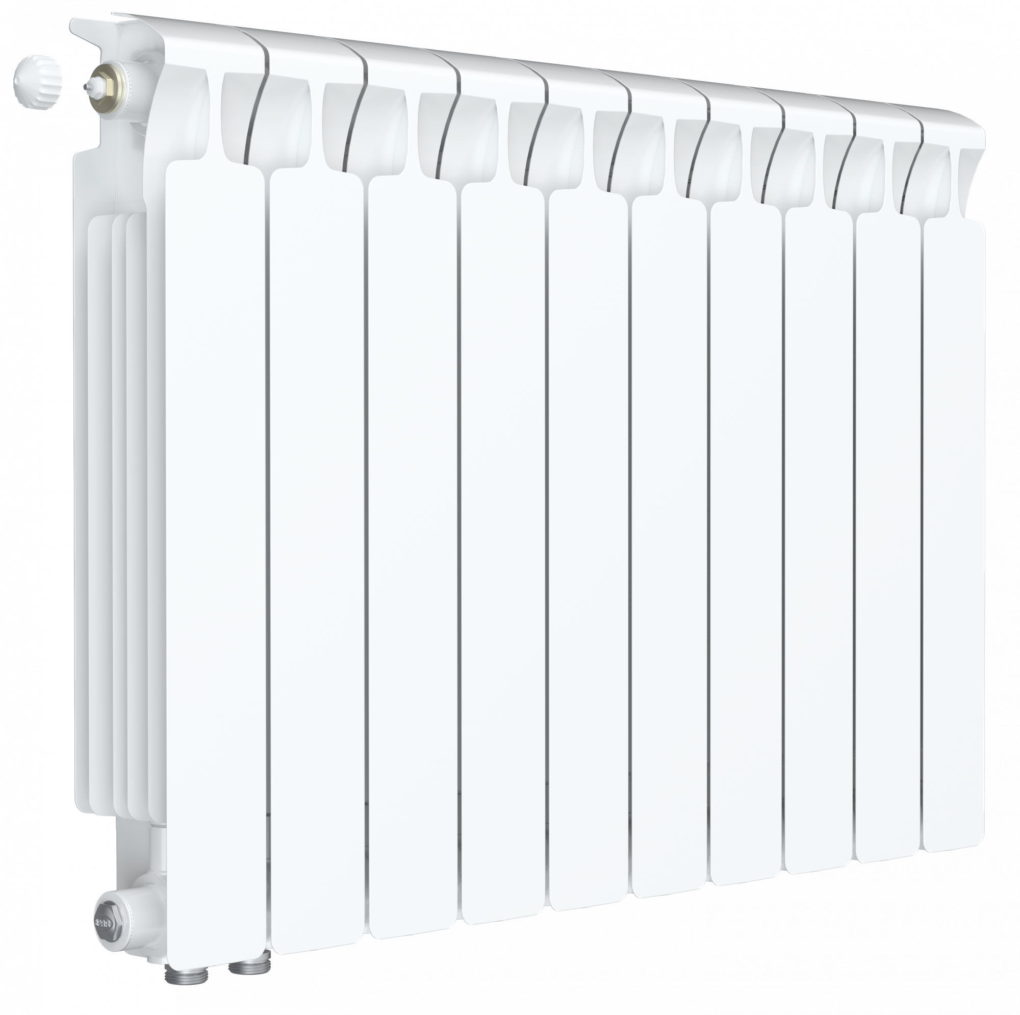 

Радиатор биметаллический секционный Rifar Monolit Ventil 500х11секций(подкл.нижнее справа)