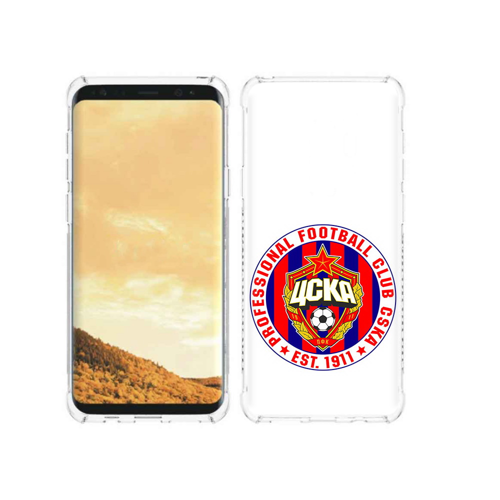 

Чехол MyPads Tocco для Samsung Galaxy S9 ФК ЦСК логотип (PT98329.588.178), Прозрачный, Tocco
