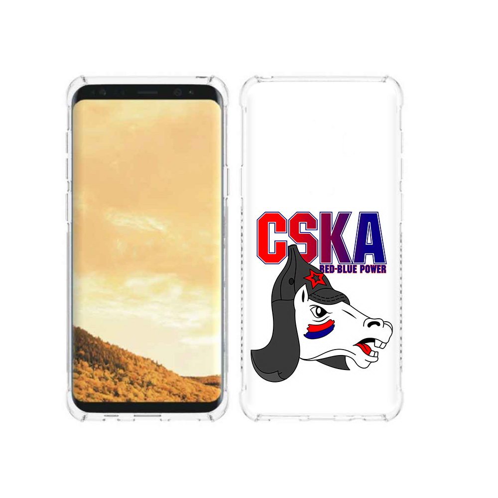 

Чехол MyPads Tocco для Samsung Galaxy S9 ФК ЦСК лошадка россия (PT98329.588.179), Прозрачный, Tocco