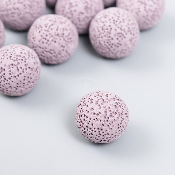

Бусины для ароматерапии без отверстий "Круглые. Сиреневый" d=2 см набор 13 шт