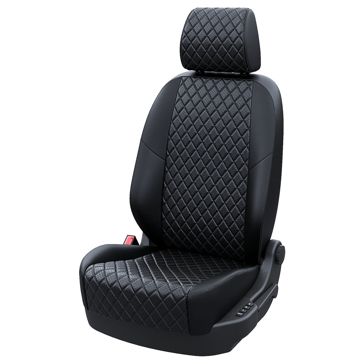 

Чехлы на сиденья Автодруг для Volkswagen Taos 2020-2024 A1450DS2071 Экокожа ромб Черный, A1450