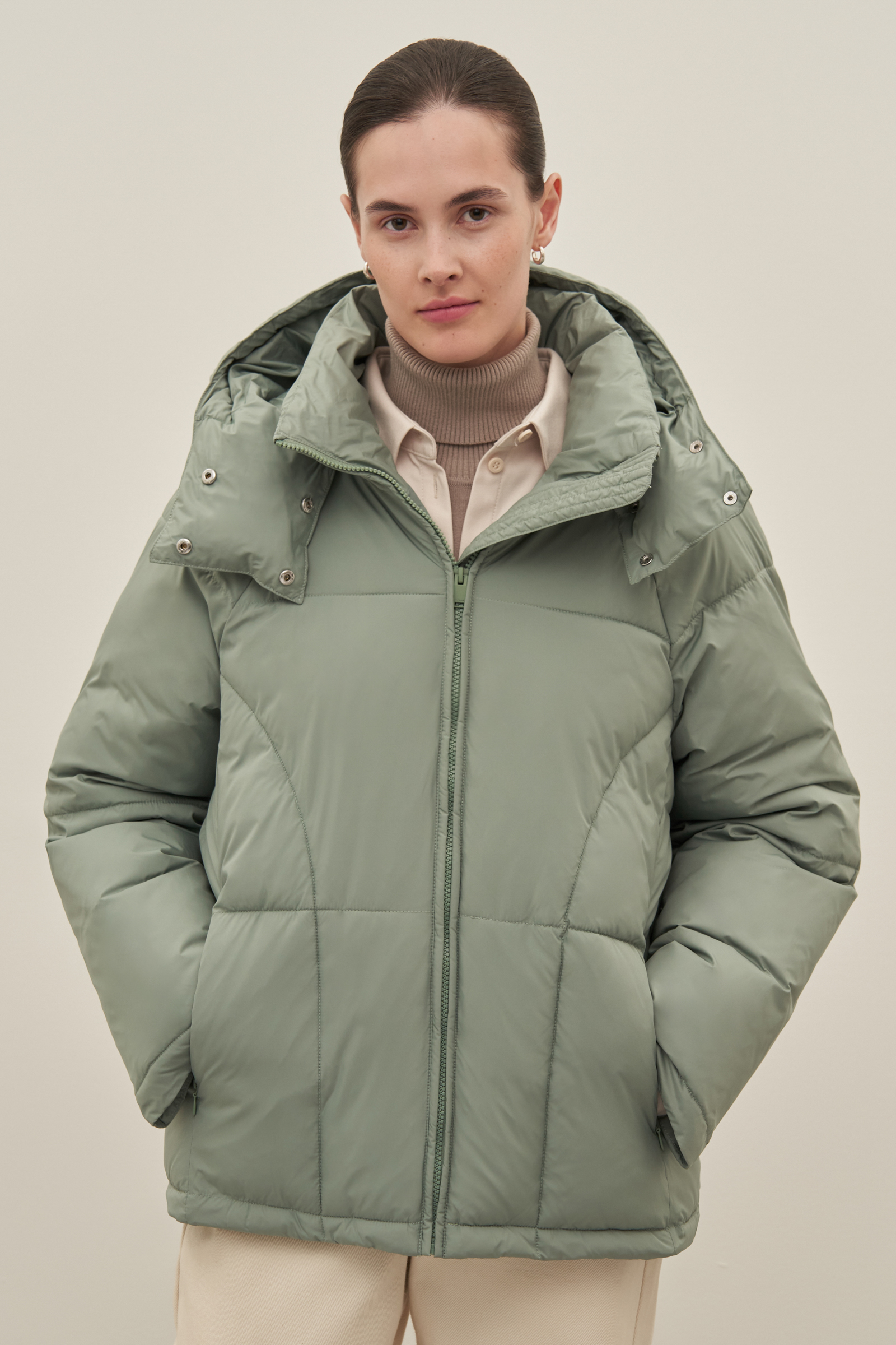 

Куртка женская Finn Flare FAD110199 зеленая XL, Зеленый, FAD110199
