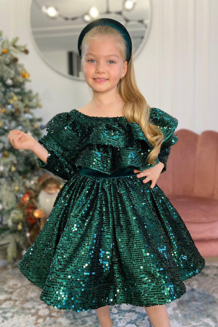 

Платье Riccotarz 2221805002 темно-зеленый 3-4 лет (доставка из-за рубежа), 2221805002