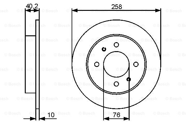 Тормозной диск BOSCH 0986479484