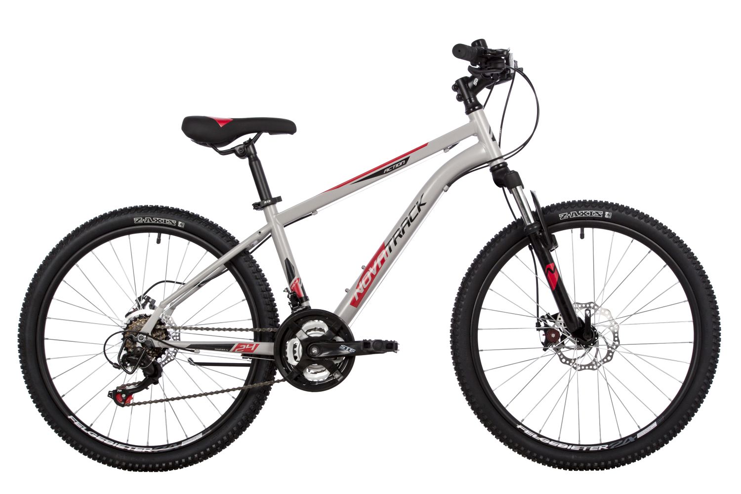 Подростковый велосипед Novatrack Action 24 2023 24SHDACTION14GR23 2404000₽