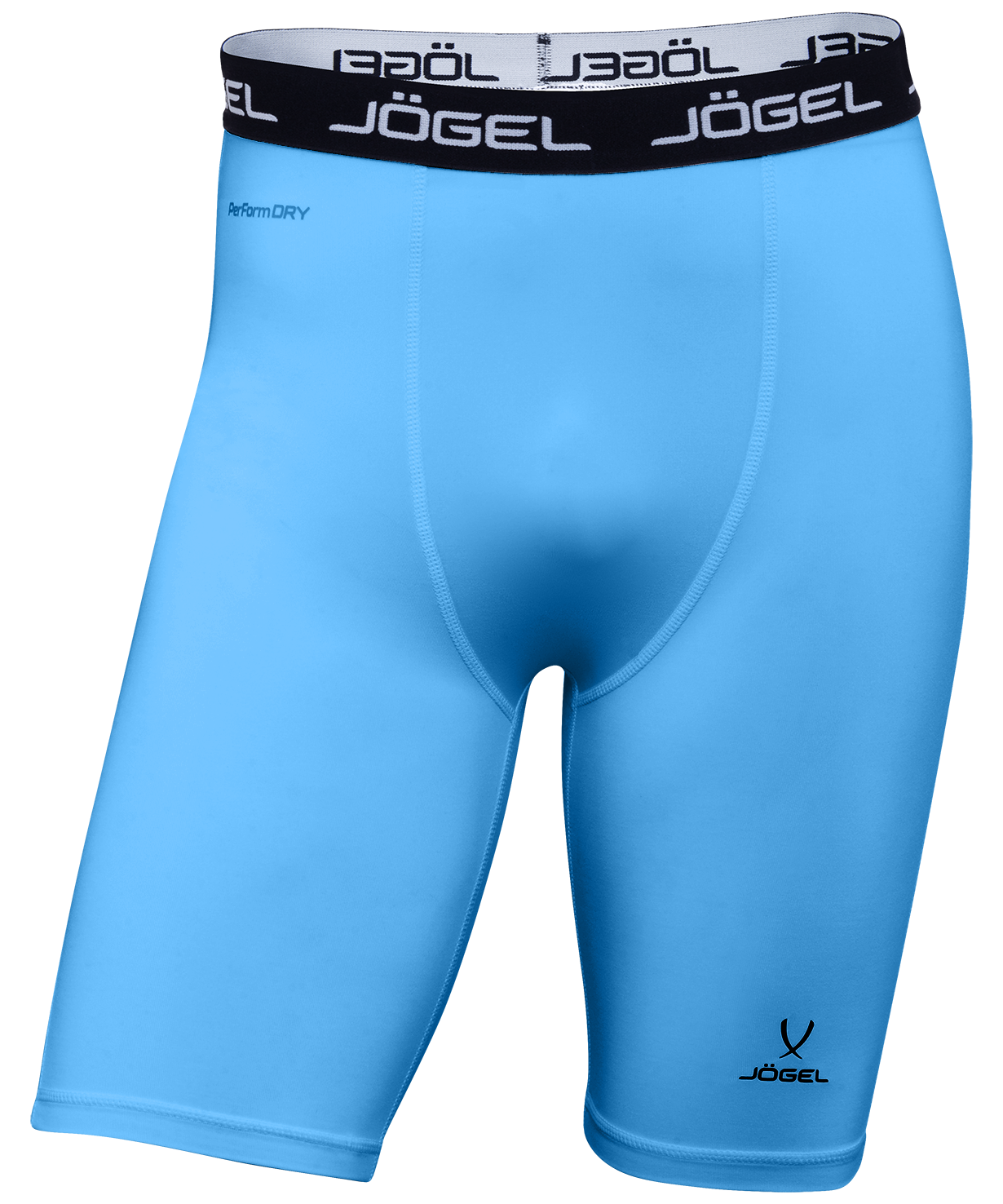 Шорты компрессионные Jogel Camp Performdry Tight Short, голубой/белый (XXL)