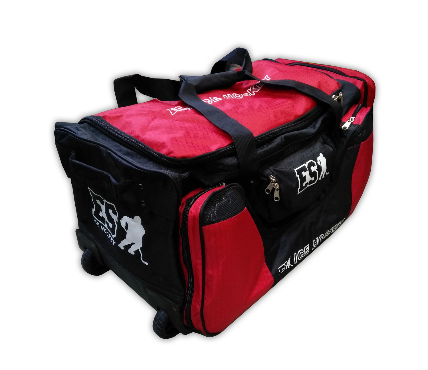 фото Хоккейный баул игрока на колесах es q6 wheel bag jr 36" red