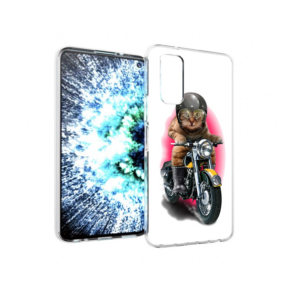 

Чехол MyPads Tocco для Vivo IQOO Neo 3 мото-кот (PT157205.400.485), Прозрачный, Tocco
