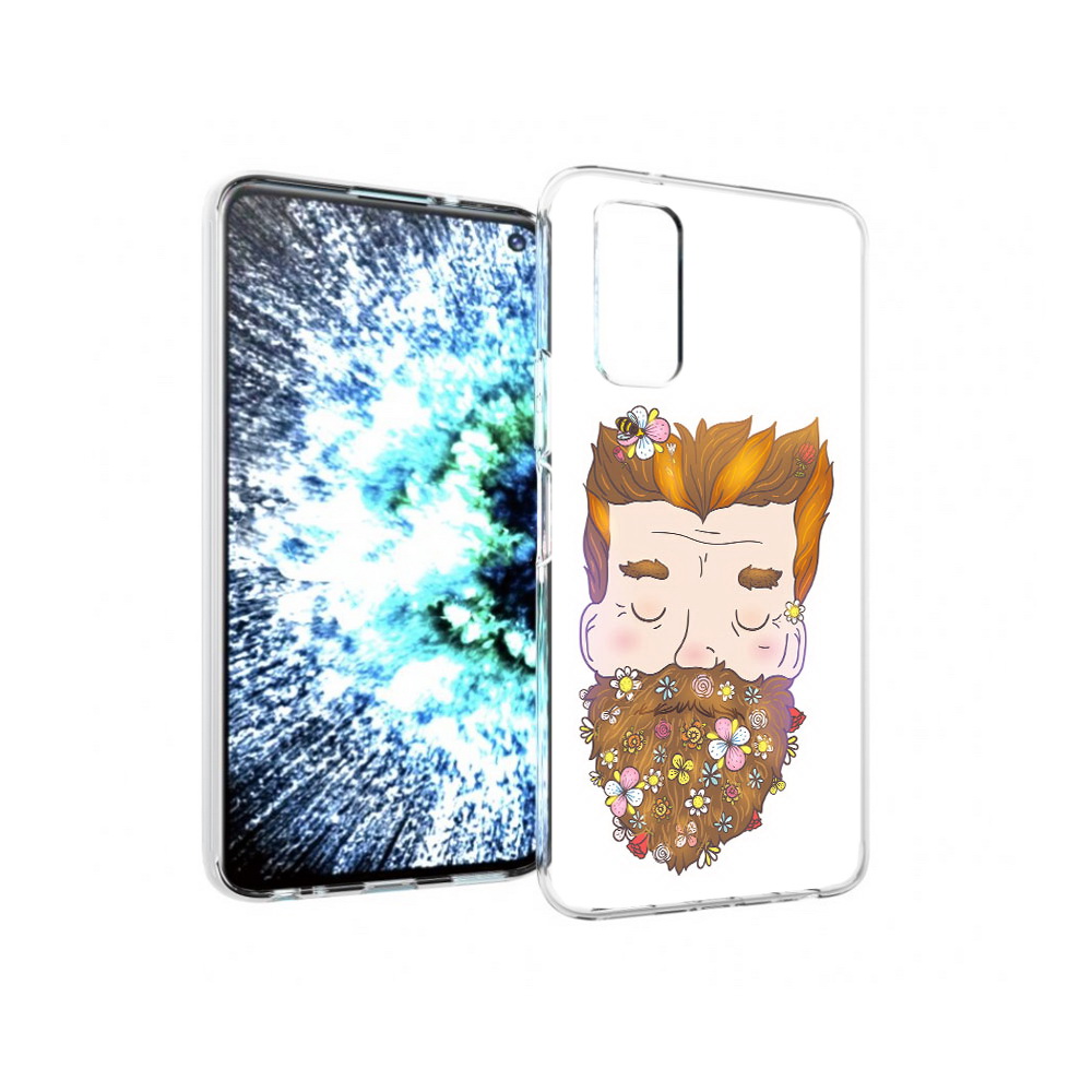 

Чехол MyPads Tocco для Vivo IQOO Neo 3 мужчина с цветами в бороде (PT157205.400.489), Прозрачный, Tocco