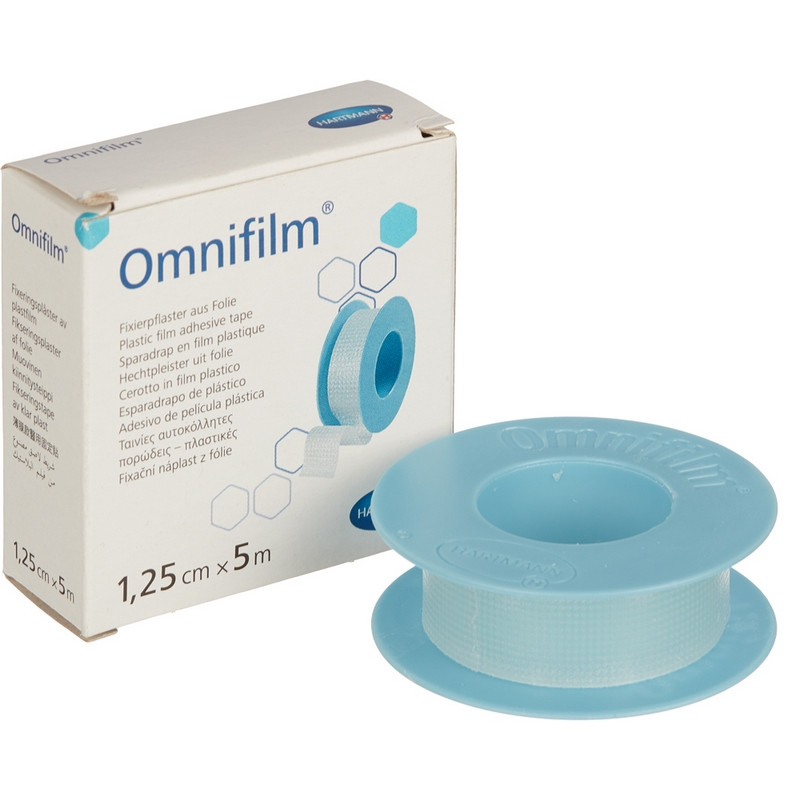 

Перевяз. ср-ва Лейкопластырь 1,25смх5м прозр пленка OMNIFILM 9004332, Прозрачный