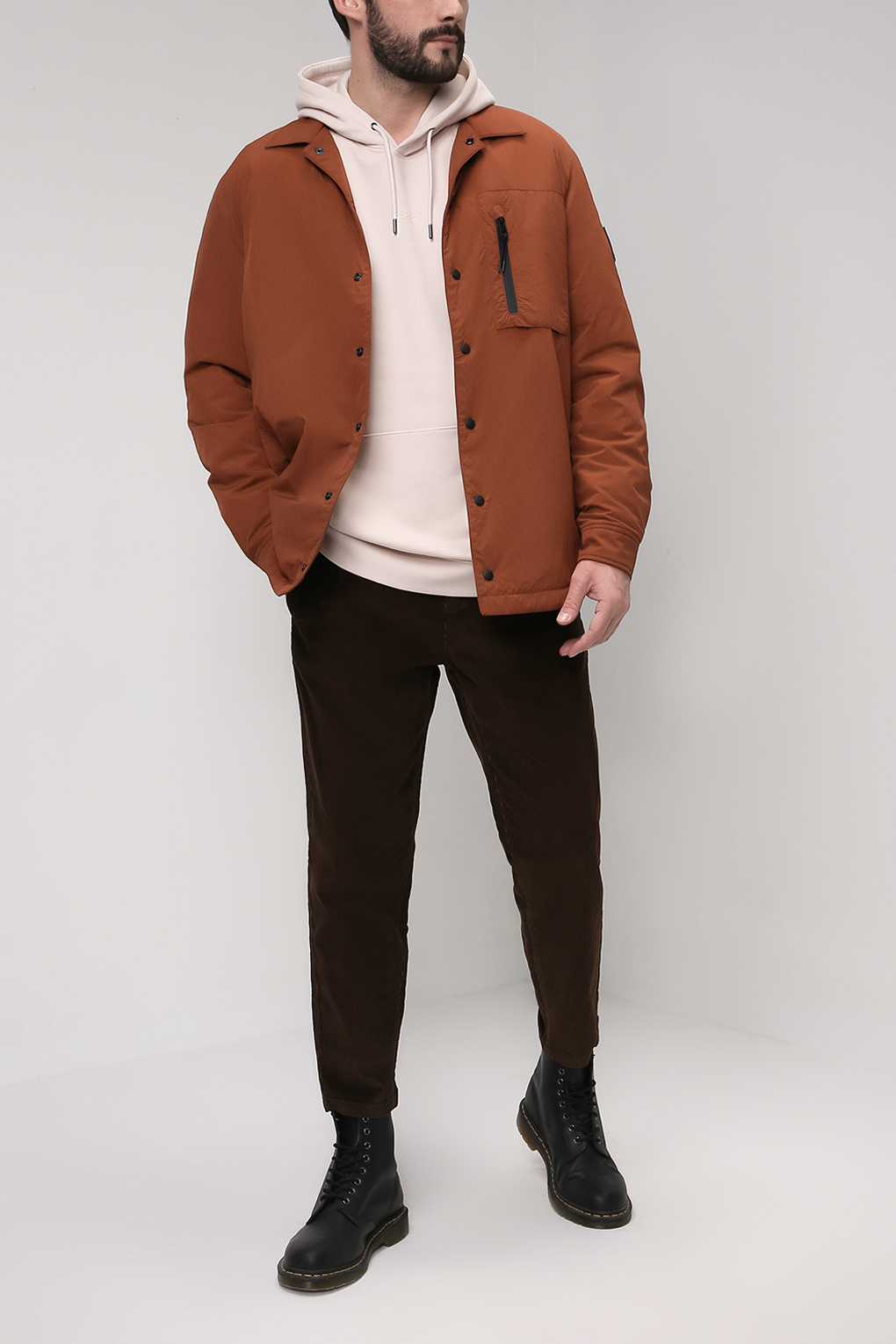 

Брюки мужские Esprit 091EE2B309 коричневые 34/32, 091EE2B309