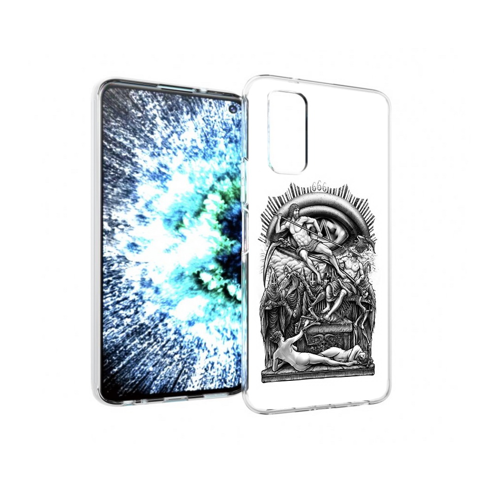 

Чехол MyPads Tocco для Vivo IQOO Neo 3 оракул черно белый (PT157205.400.528), Прозрачный, Tocco