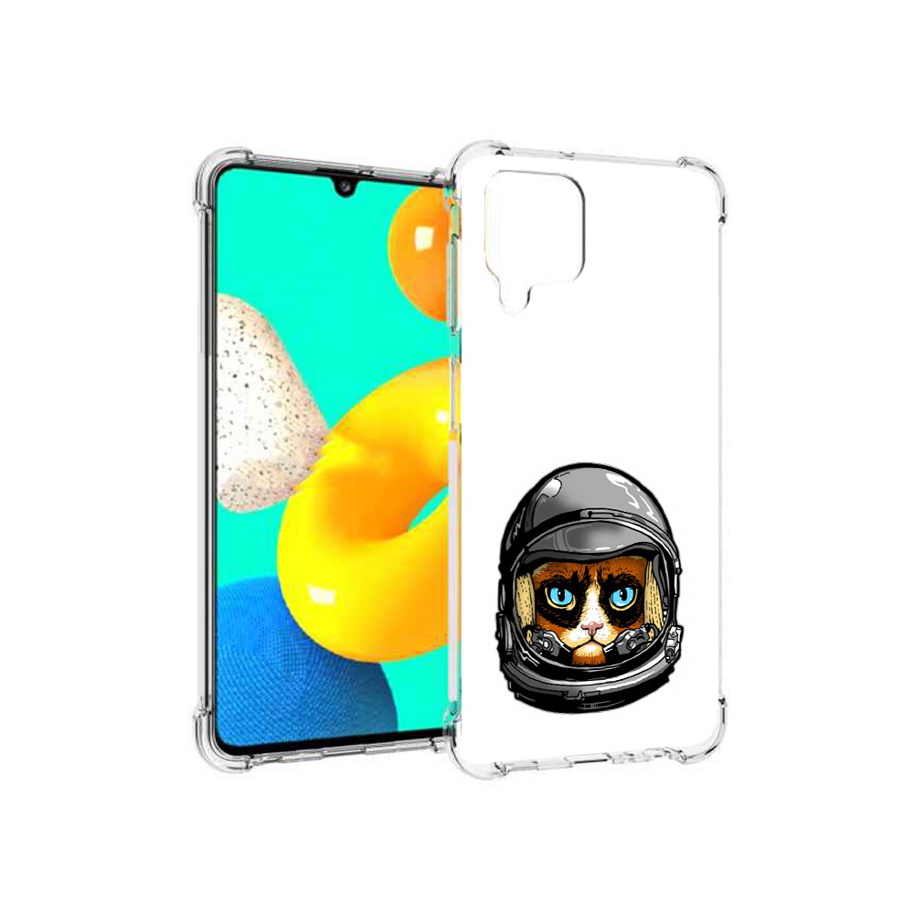 

Чехол MyPads Tocco для Samsung Galaxy M22 кот космонавт (PT226931.524.400), Прозрачный, Tocco