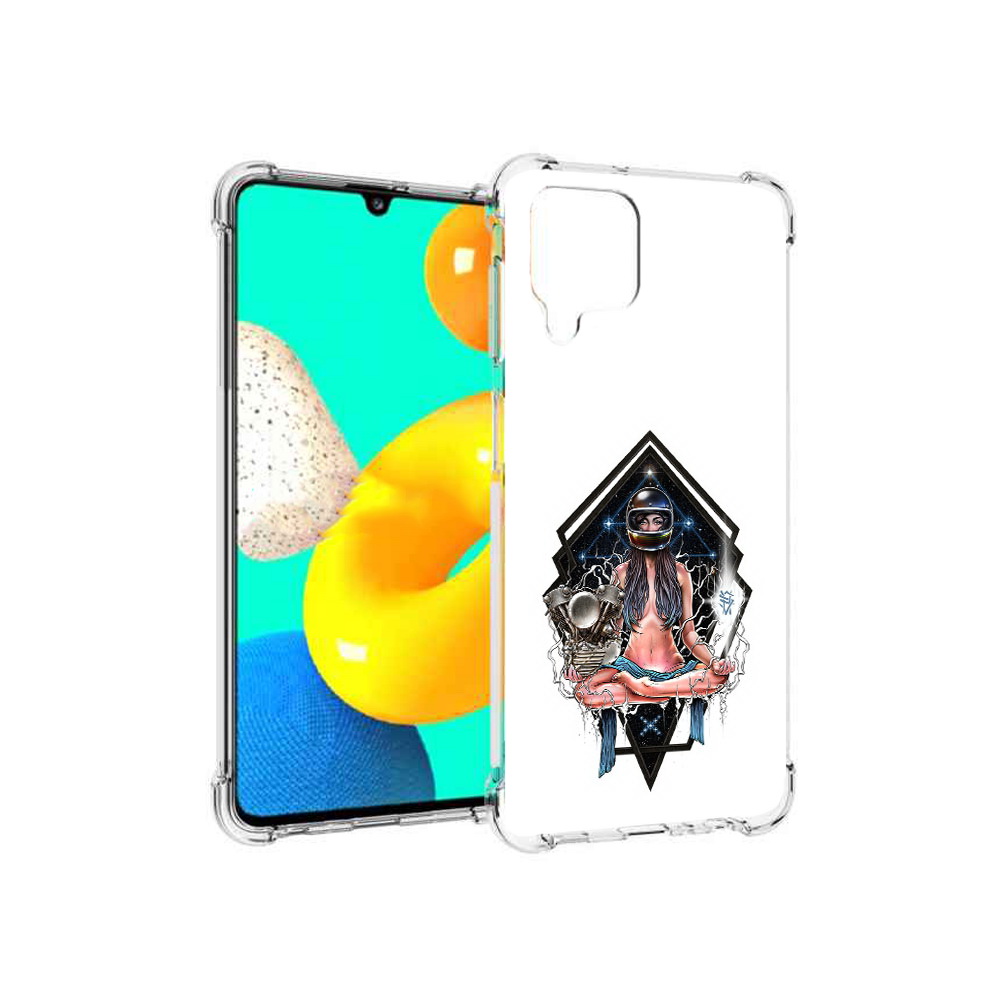 Чехол MyPads Tocco для Samsung Galaxy M22 красивая девушка в шлеме (PT226931.524.406)