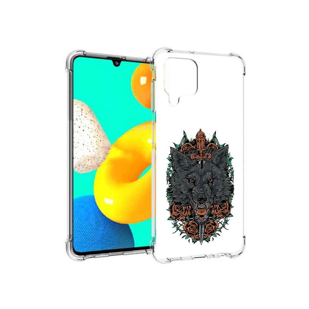 

Чехол MyPads Tocco для Samsung Galaxy M22 красивый злой волк (PT226931.524.409), Прозрачный, Tocco