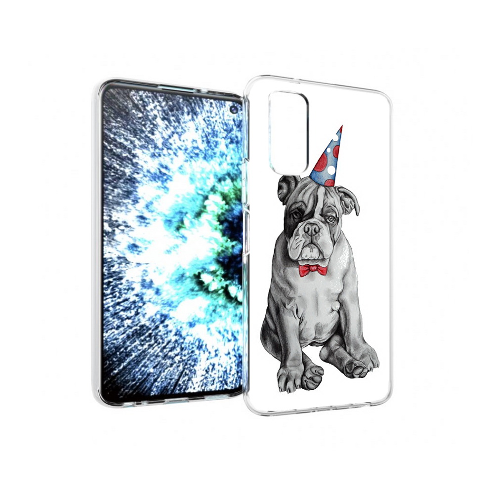 

Чехол MyPads Tocco для Vivo IQOO Neo 3 праздничный щенок (PT157205.400.554), Прозрачный, Tocco