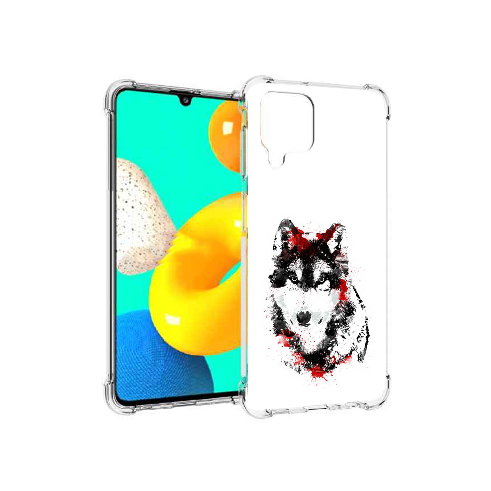 

Чехол MyPads Tocco для Samsung Galaxy M22 кровавый волк (PT226931.524.416), Прозрачный, Tocco