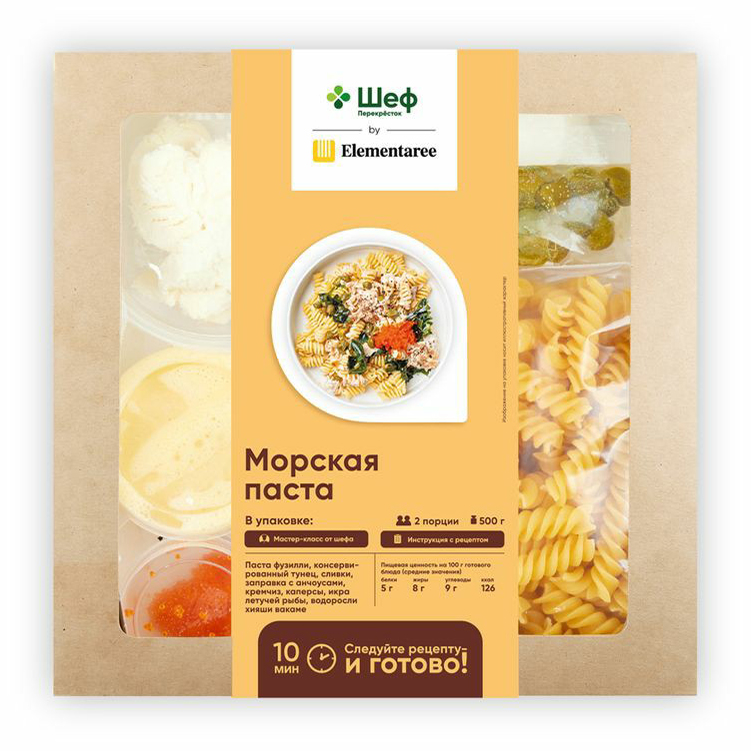 

Морская паста Шеф Перекрёсток by Elementaree 500 г