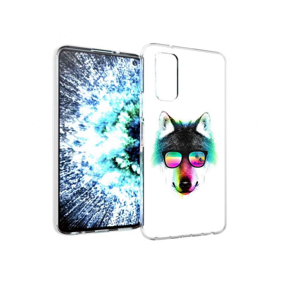 

Чехол MyPads Tocco для Vivo IQOO Neo 3 радужный волк (PT157205.400.567), Прозрачный, Tocco