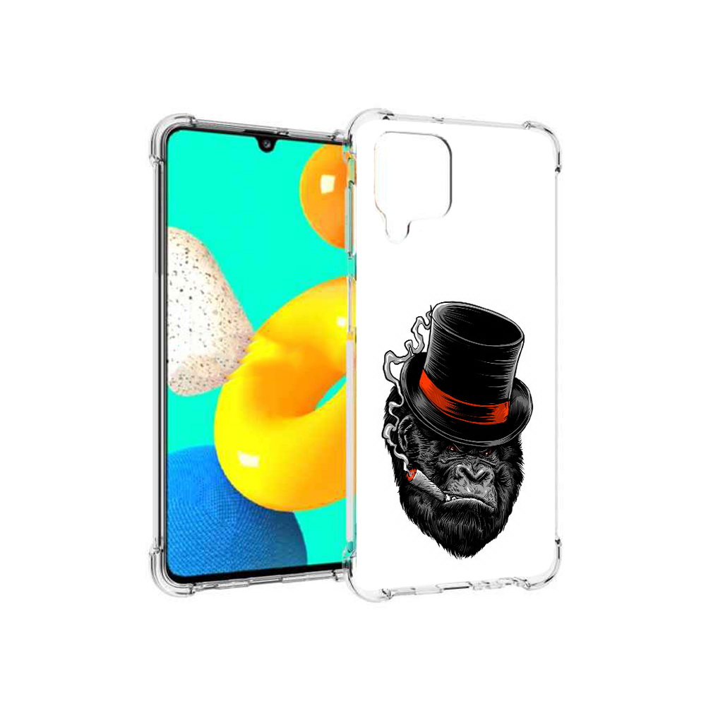 

Чехол MyPads Tocco для Samsung Galaxy M22 дизайнерская горилла (PT226931.524.431), Прозрачный, Tocco