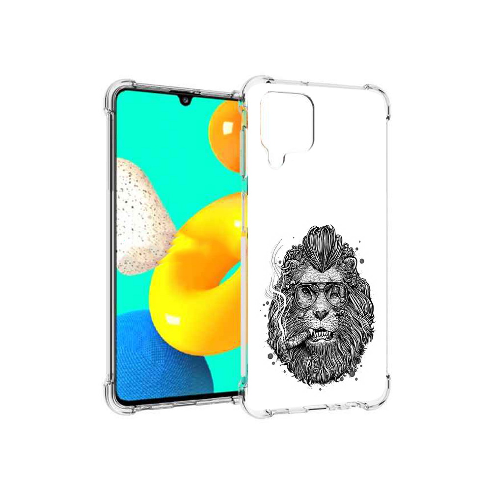 

Чехол MyPads Tocco для Samsung Galaxy M22 курящий лев (PT226931.524.432), Прозрачный, Tocco