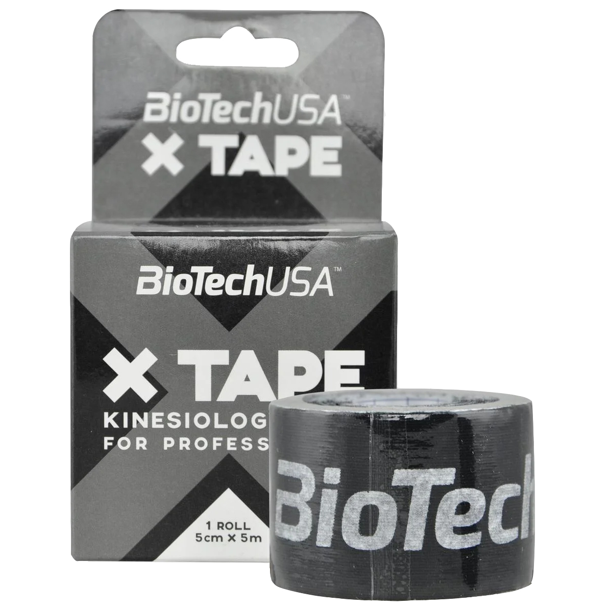 фото Biotech x tape кинезио-тейп - 5 см x 5 м (черная) biotechusa