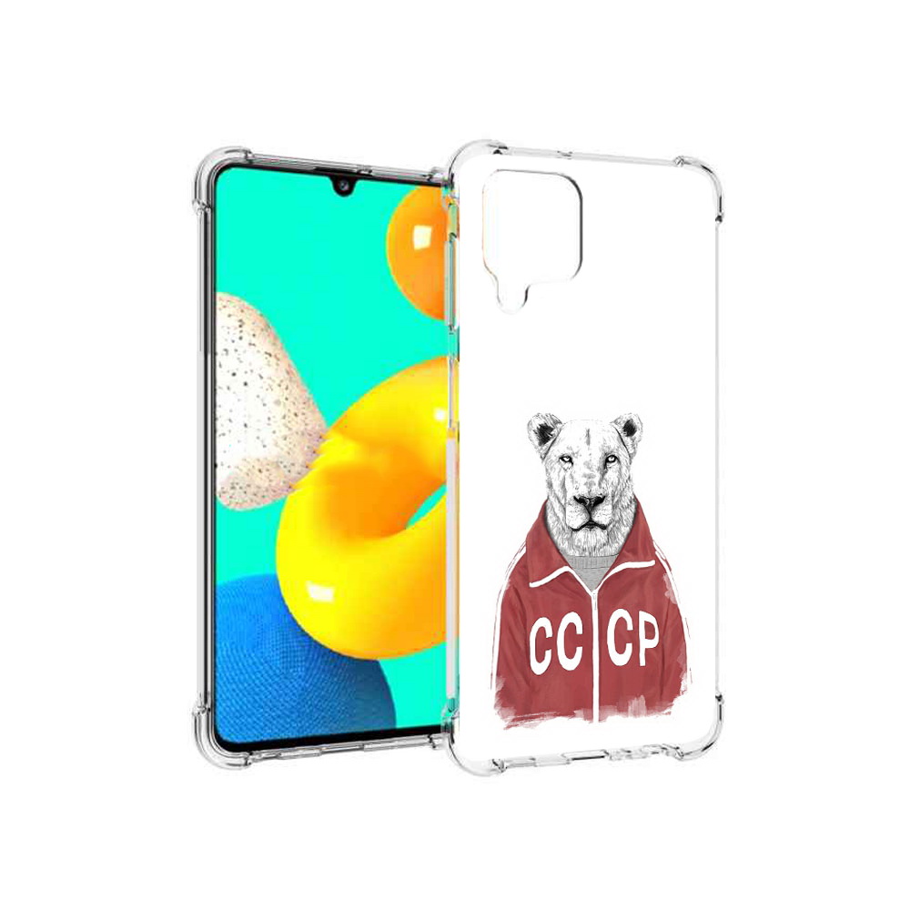 

Чехол MyPads Tocco для Samsung Galaxy M22 львица ссср (PT226931.524.450), Прозрачный, Tocco