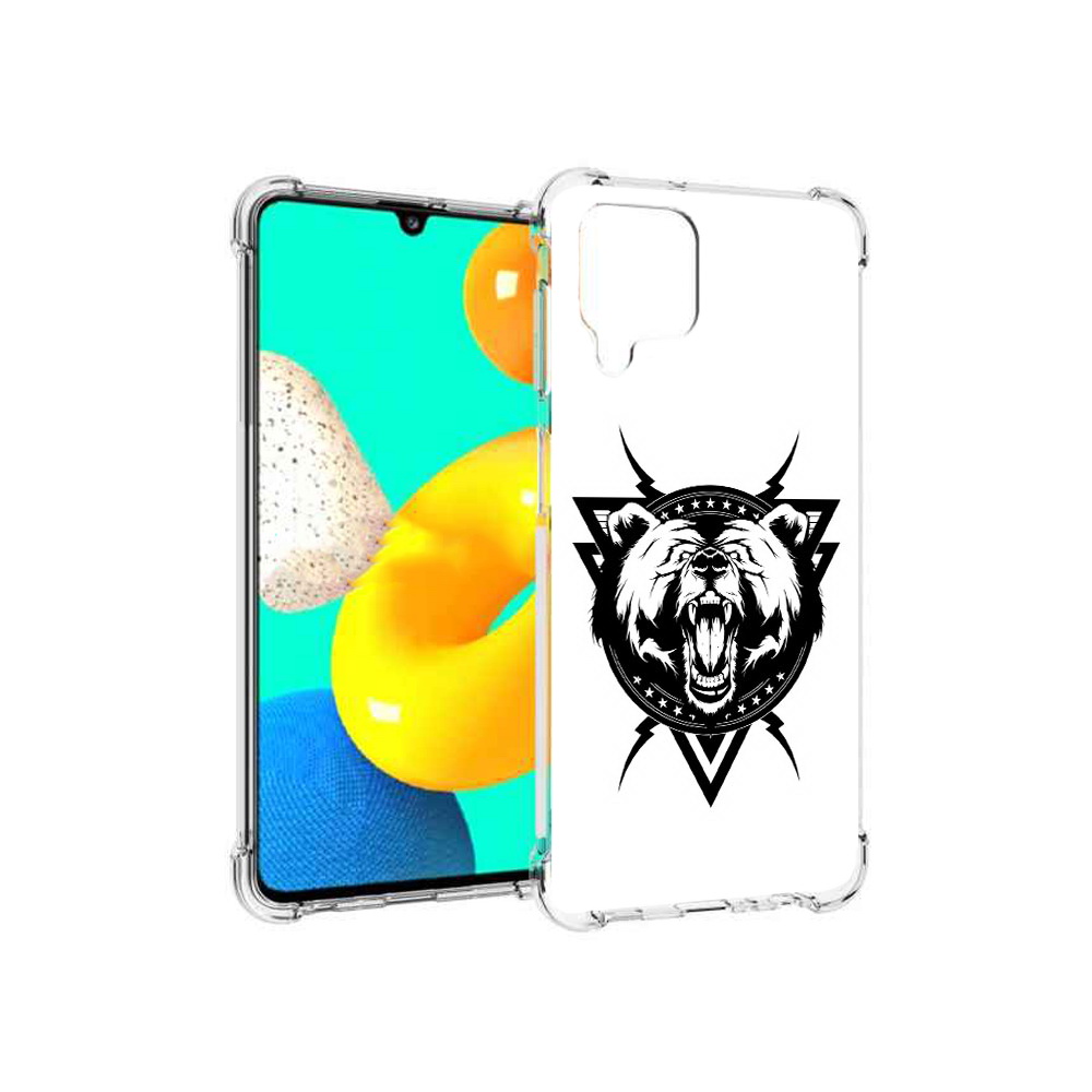 

Чехол MyPads Tocco для Samsung Galaxy M22 медведь в треугольнике (PT226931.524.464), Прозрачный, Tocco