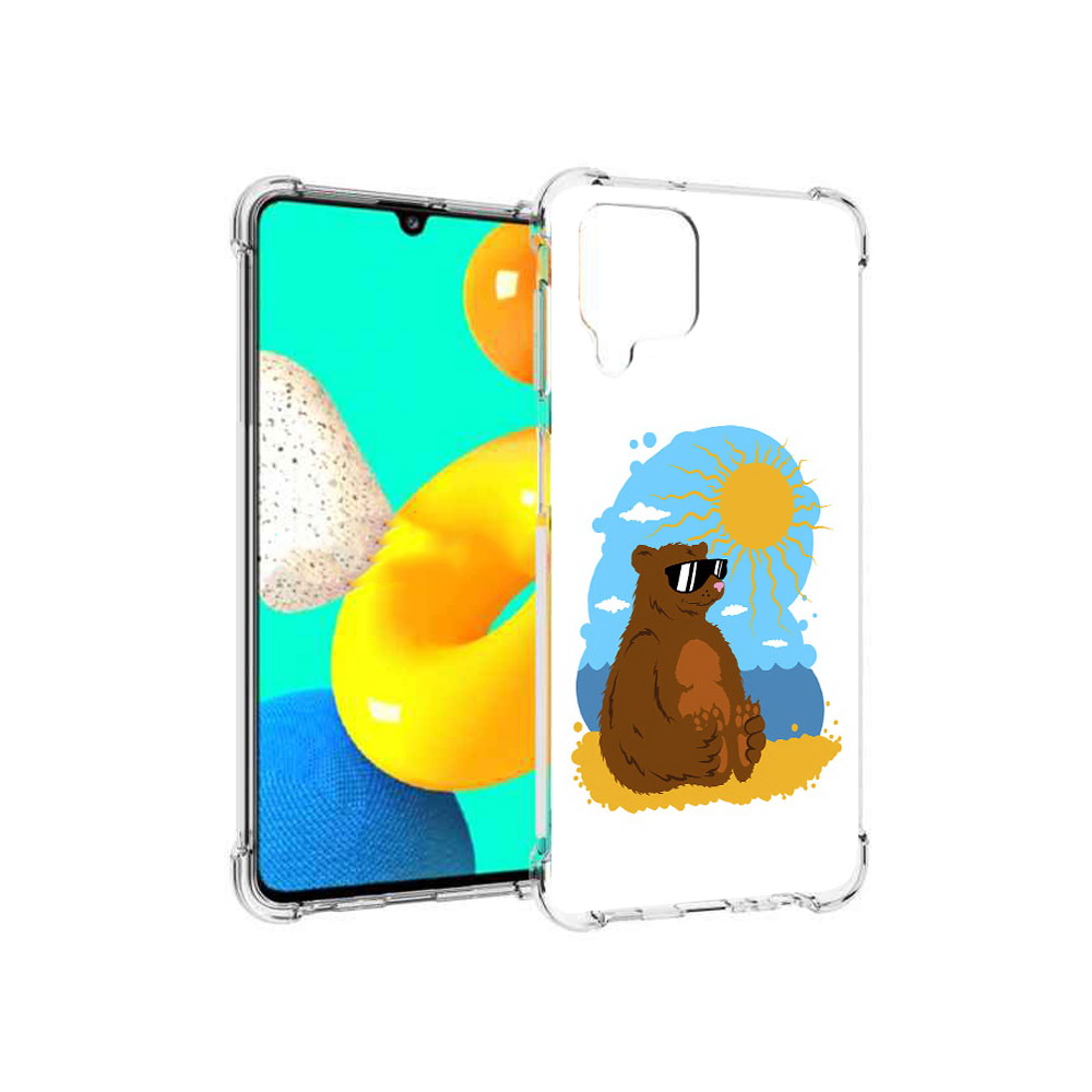 

Чехол MyPads Tocco для Samsung Galaxy M22 медведь на чиле (PT226931.524.468), Прозрачный, Tocco