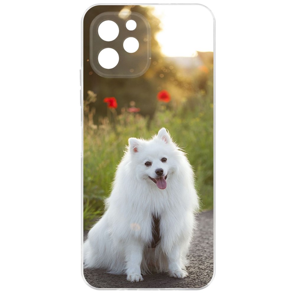 

Чехол-накладка Krutoff Clear Case Белый шпиц для Huawei Nova Y61, Прозрачный