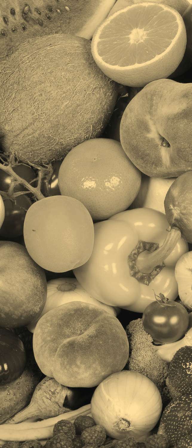 фото Самоклеющиеся фотообои "фрукты, витамины", 90x210 см, эффект сепия фотообои.рф