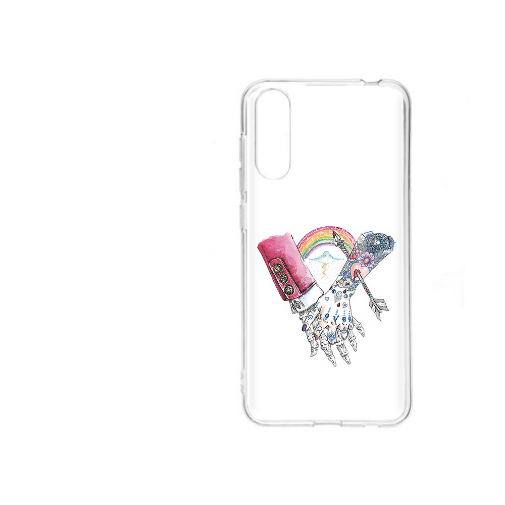 

Чехол MyPads Tocco для ZTE Blade A7 2020 абстракция руки в татуировках (PT142232.471.212), Прозрачный, Tocco