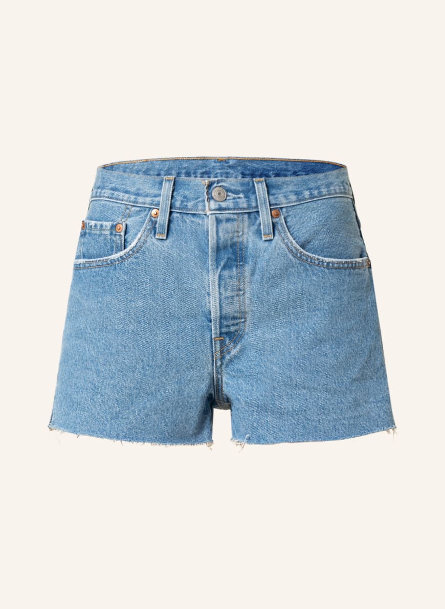 

Шорты женские Levi's 1001317351 синие 26 (доставка из-за рубежа), 1001317351