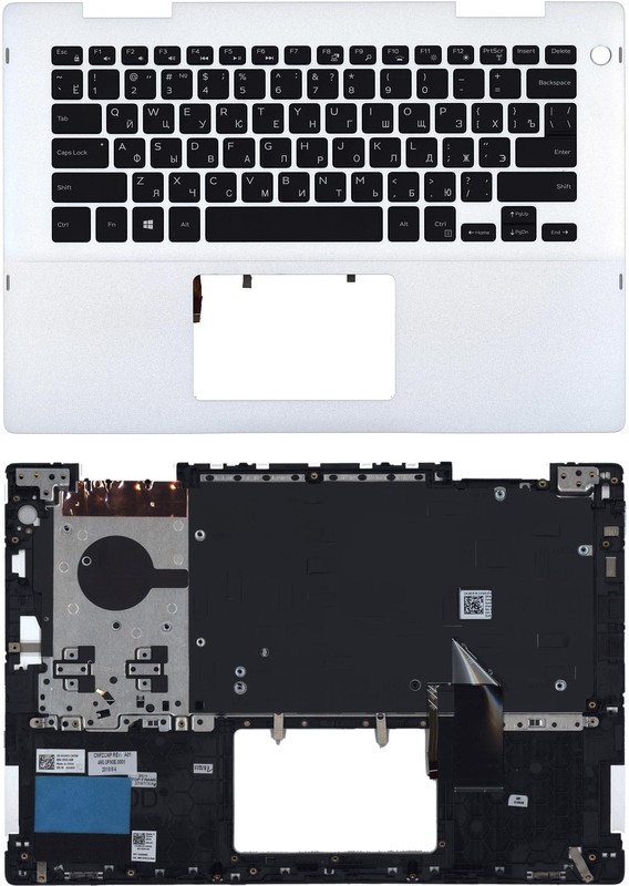 

Клавиатура для Dell Inspiron 14 5482 черная топ-панель