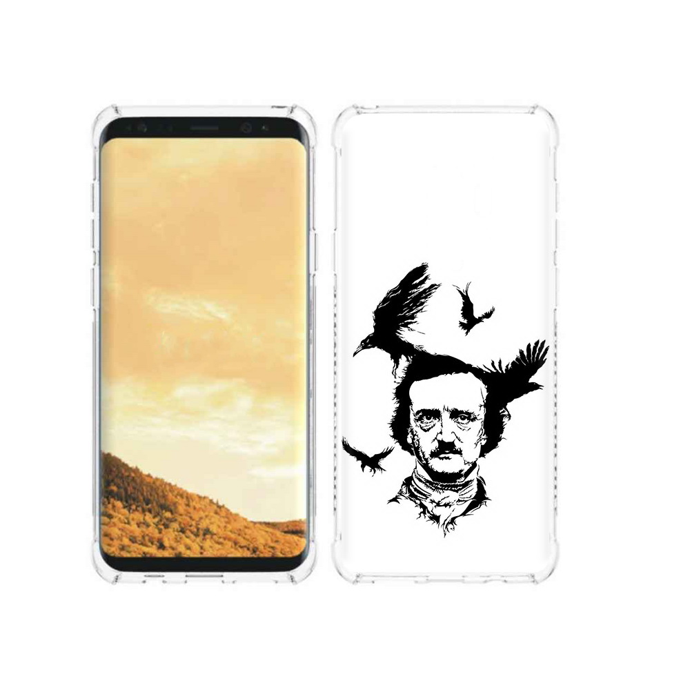 

Чехол MyPads Tocco для Samsung Galaxy S9 Эдгар Аллан черно белый (PT98329.588.204), Прозрачный, Tocco