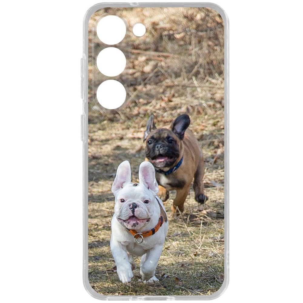 

Чехол-накладка Krutoff Clear Case Догонялки для Samsung Galaxy S23, Прозрачный