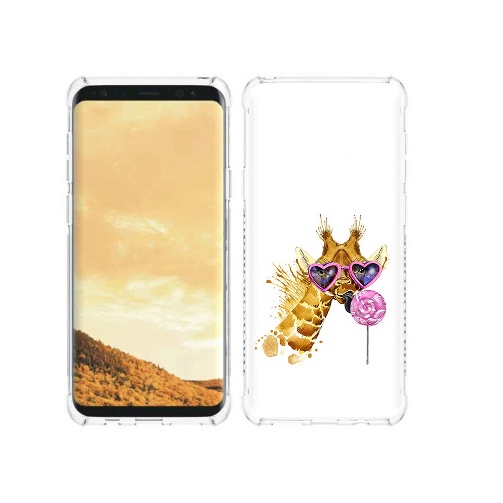 

Чехол MyPads Tocco для Samsung Galaxy S9 акварельный жираф (PT98329.588.217), Прозрачный, Tocco
