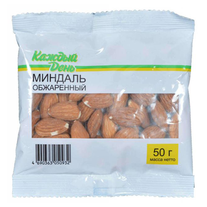 

Миндаль Каждый день обжаренный 50 г