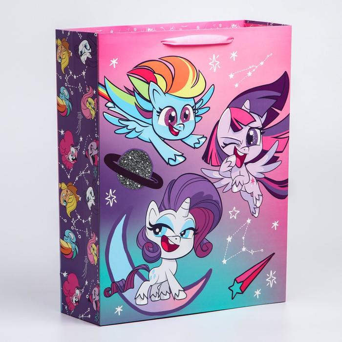 Пакет подарочный Hasbro вертикальный 31х40х11 см My Little Pony